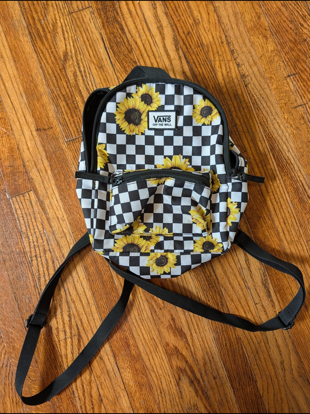 Vans Sunflower Checkerboard Mini Backpack
